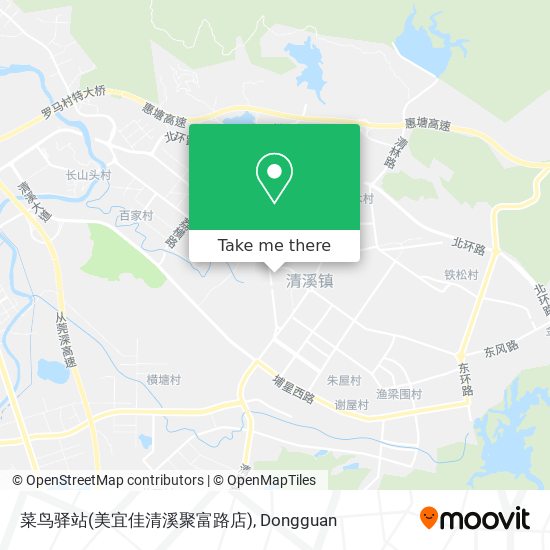 菜鸟驿站(美宜佳清溪聚富路店) map