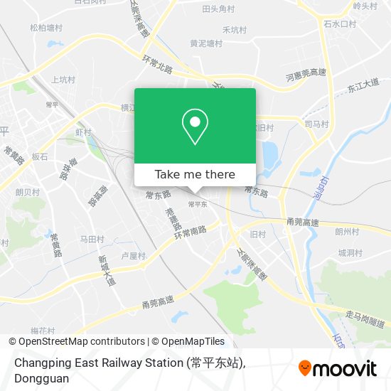 Changping East Railway Station (常平东站) map