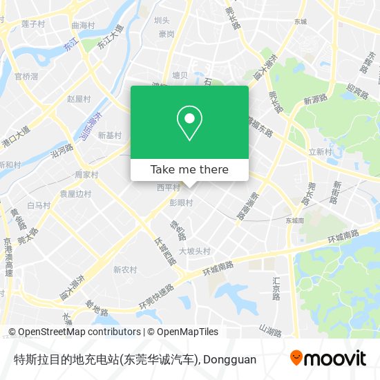 特斯拉目的地充电站(东莞华诚汽车) map