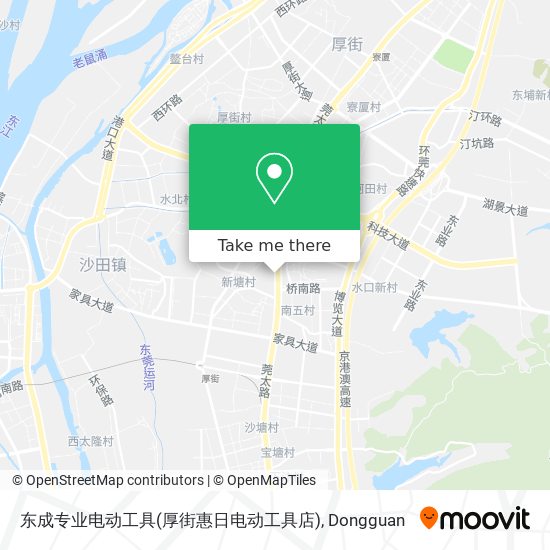 东成专业电动工具(厚街惠日电动工具店) map
