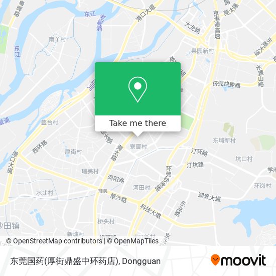 东莞国药(厚街鼎盛中环药店) map