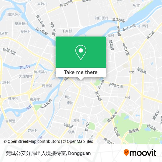 莞城公安分局出入境接待室 map