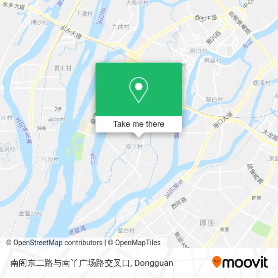 南阁东二路与南丫广场路交叉口 map