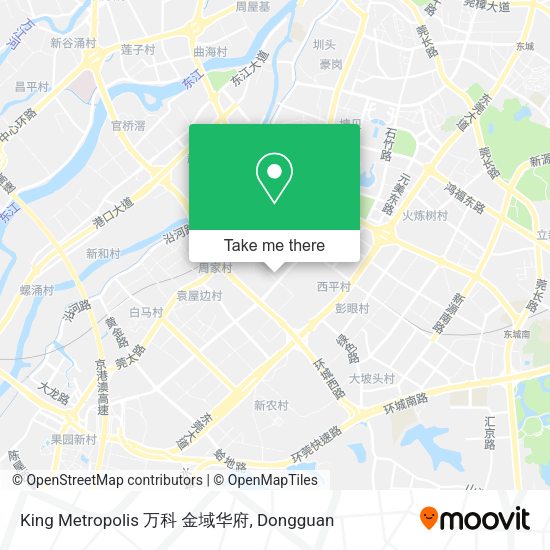 King Metropolis 万科 金域华府 map