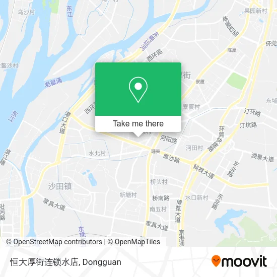 恒大厚街连锁水店 map