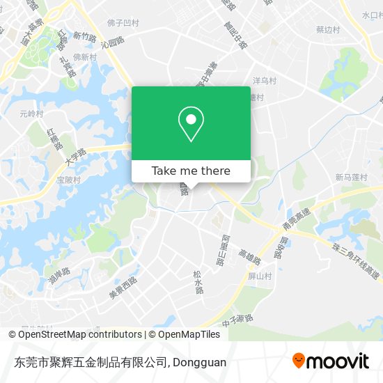 东莞市聚辉五金制品有限公司 map