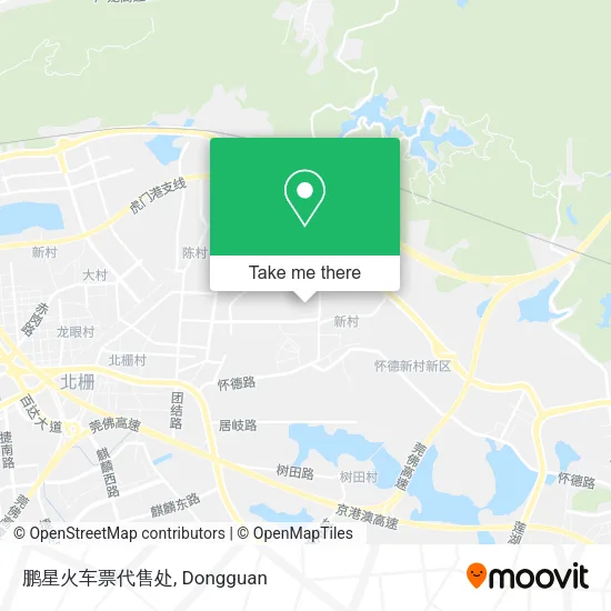 鹏星火车票代售处 map