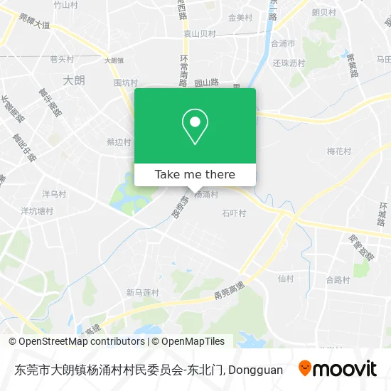 东莞市大朗镇杨涌村村民委员会-东北门 map