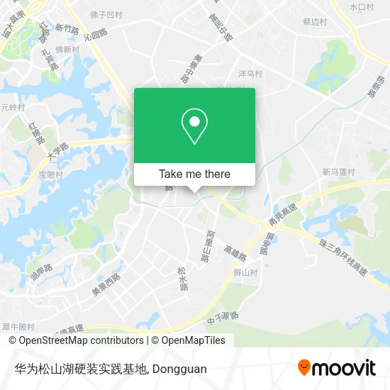 华为松山湖硬装实践基地 map