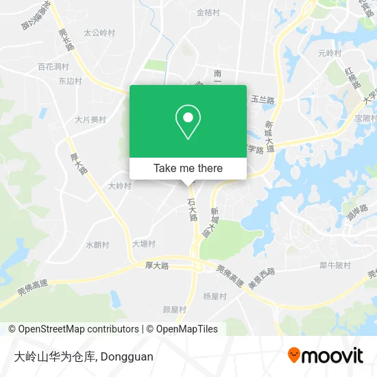 大岭山华为仓库 map