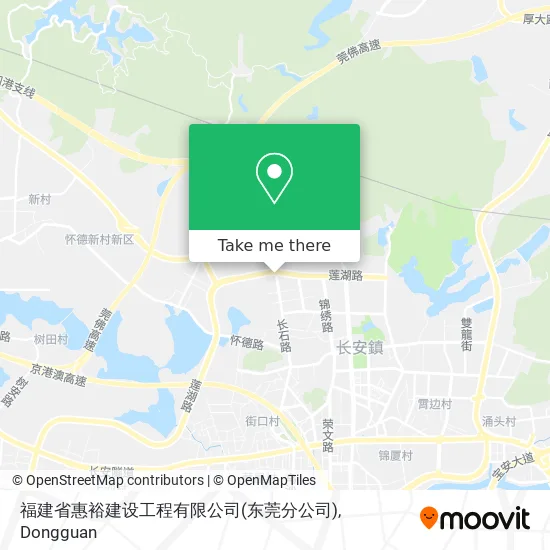 福建省惠裕建设工程有限公司(东莞分公司) map