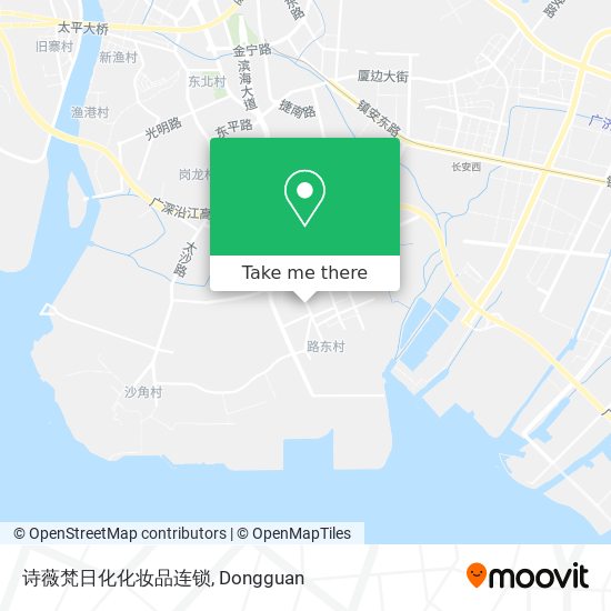 诗薇梵日化化妆品连锁 map