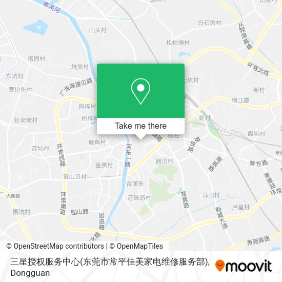 三星授权服务中心(东莞市常平佳美家电维修服务部) map