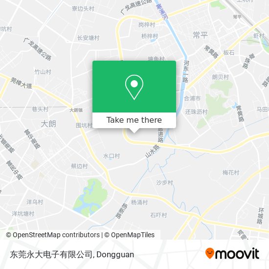 东莞永大电子有限公司 map