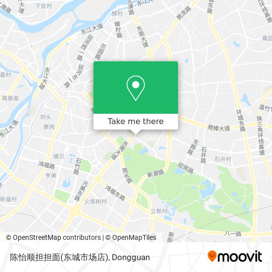 陈怡顺担担面(东城市场店) map