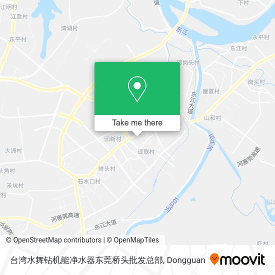 台湾水舞钻机能净水器东莞桥头批发总部 map