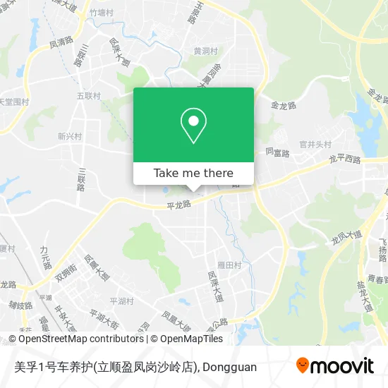 美孚1号车养护(立顺盈凤岗沙岭店) map