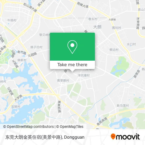 东莞大朗金英住宿(美景中路) map