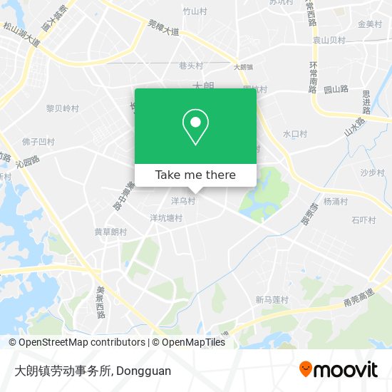 大朗镇劳动事务所 map