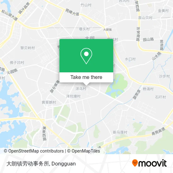 大朗镇劳动事务所 map