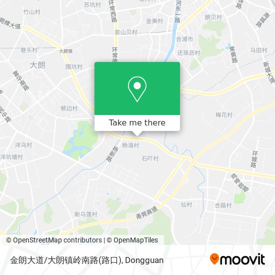 金朗大道/大朗镇岭南路(路口) map
