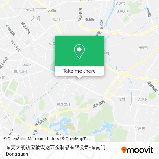 东莞大朗镇宝陂宏达五金制品有限公司-东南门 map