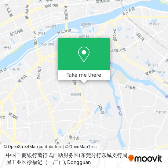 中国工商银行离行式自助服务区(东莞分行东城支行周屋工业区徐福记（一厂）) map
