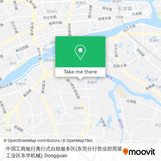 中国工商银行离行式自助服务区(东莞分行营业部周屋工业区东华机械) map
