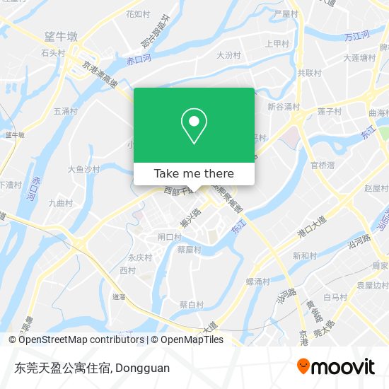 东莞天盈公寓住宿 map