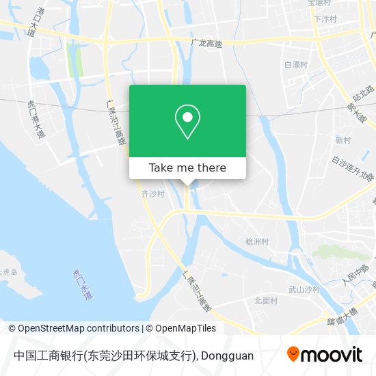 中国工商银行(东莞沙田环保城支行) map