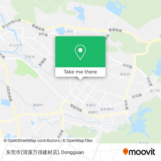 东莞市(清溪万强建材店) map