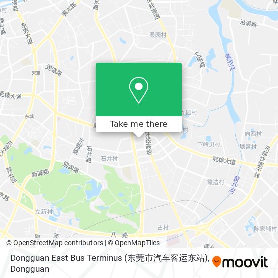 Dongguan East Bus Terminus (东莞市汽车客运东站) map