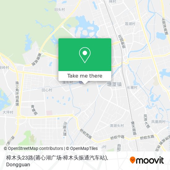樟木头23路(莆心湖广场-樟木头振通汽车站) map