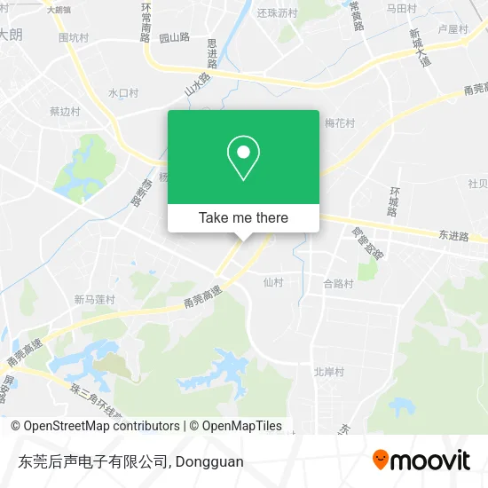 东莞后声电子有限公司 map