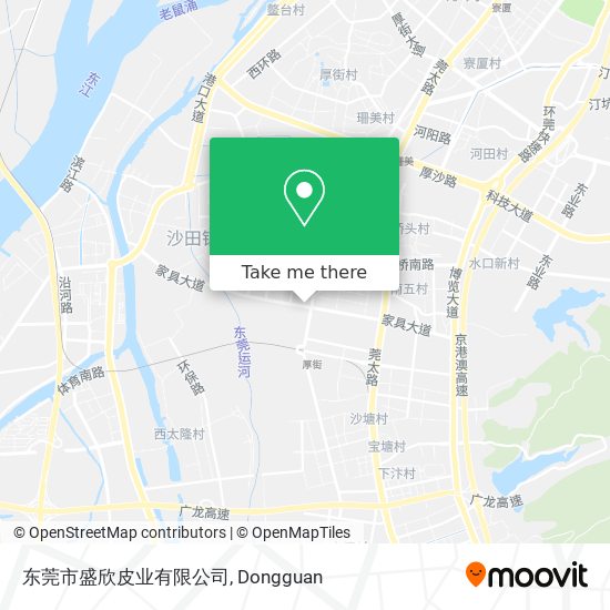 东莞市盛欣皮业有限公司 map