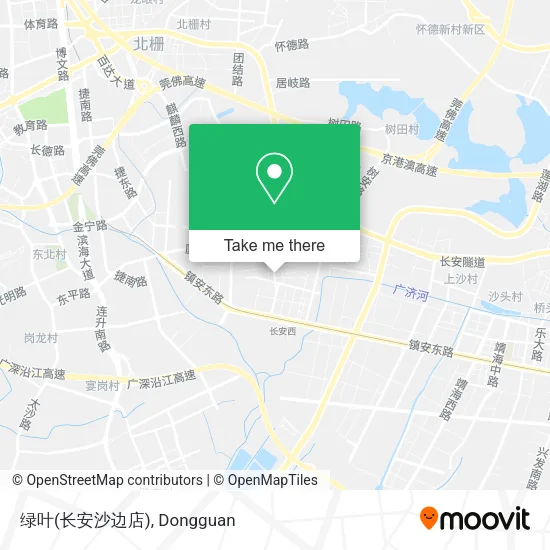 绿叶(长安沙边店) map
