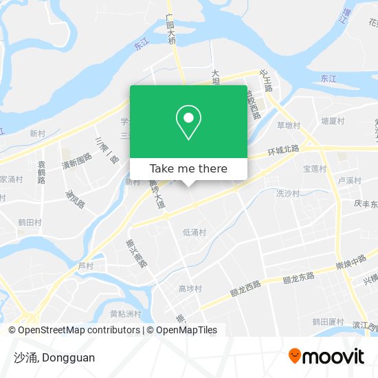 沙涌 map