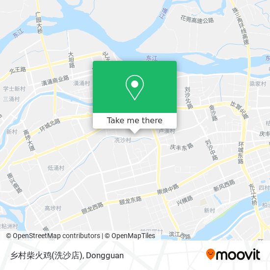 乡村柴火鸡(洗沙店) map