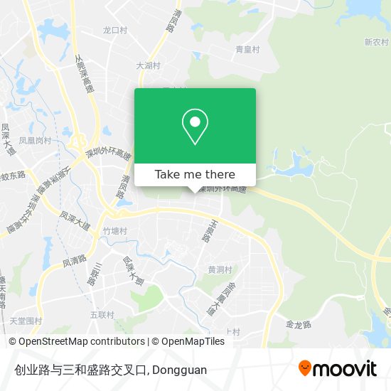 创业路与三和盛路交叉口 map