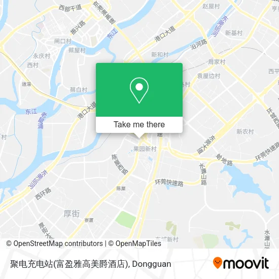 聚电充电站(富盈雅高美爵酒店) map