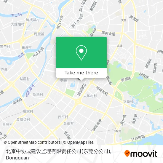 北京中协成建设监理有限责任公司(东莞分公司) map