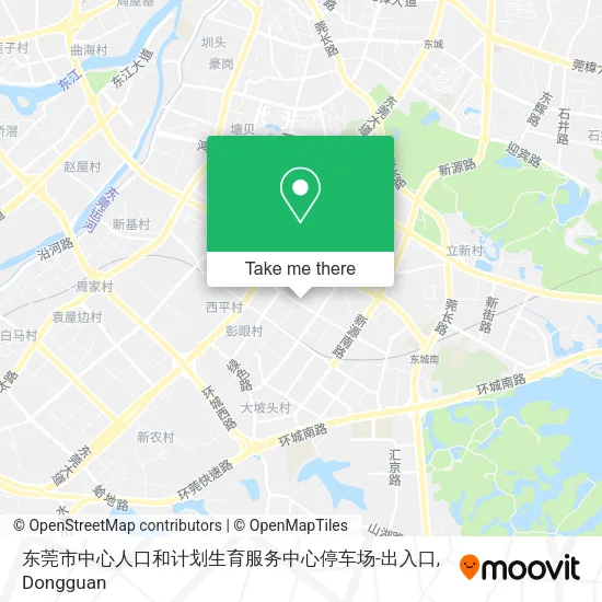 东莞市中心人口和计划生育服务中心停车场-出入口 map