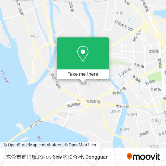 东莞市虎门镇北面股份经济联合社 map
