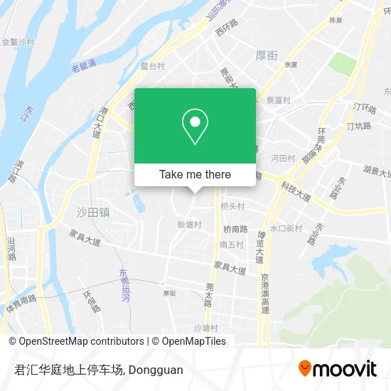君汇华庭地上停车场 map