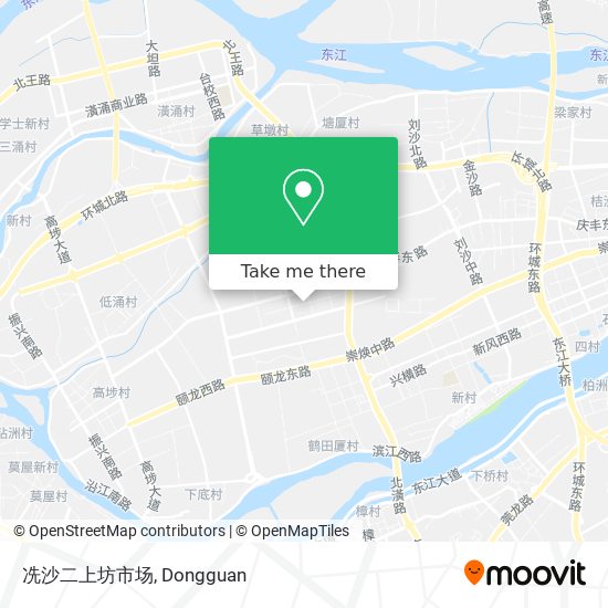 冼沙二上坊市场 map