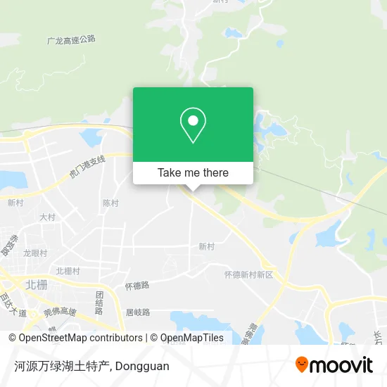 河源万绿湖土特产 map