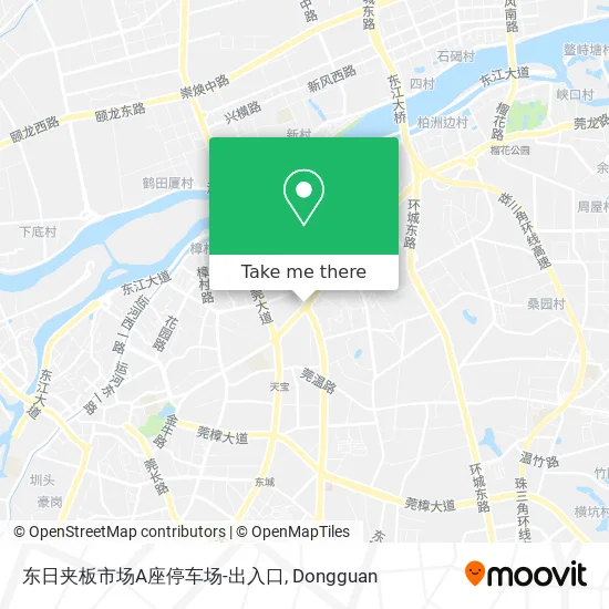 东日夹板市场A座停车场-出入口 map