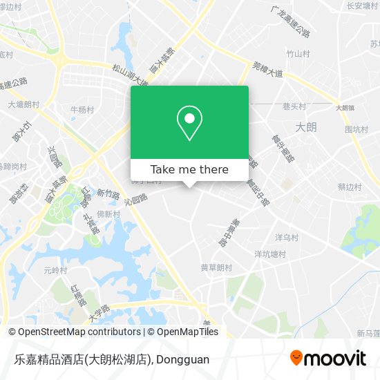 乐嘉精品酒店(大朗松湖店) map