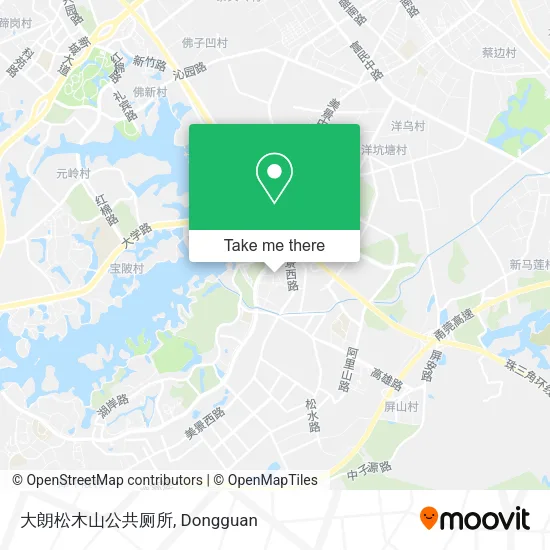 大朗松木山公共厕所 map