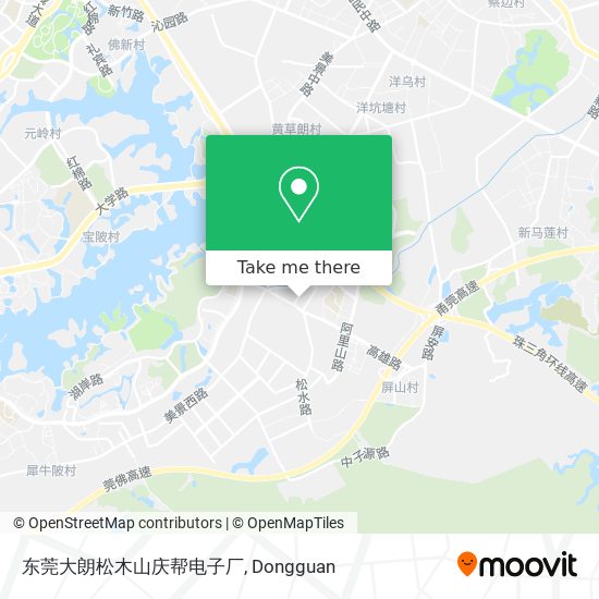 东莞大朗松木山庆帮电子厂 map